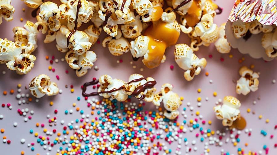 hacer palomitas dulces