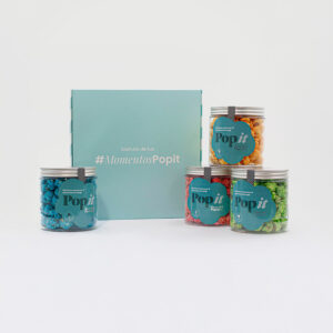 Pack regalo palomitas de colores y sabores dulces
