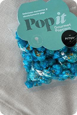 bolsa palomitas color azul