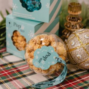 Bolas navidad transparentes palomitas