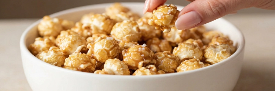 como hacer palomitas de caramelo caseras