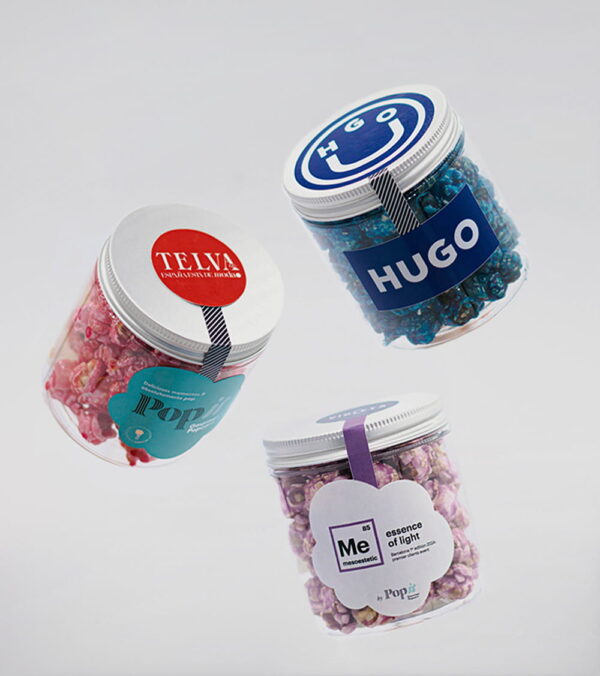 Palomitas gourmet personalizadas para empresa