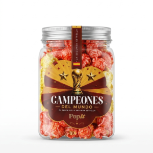 Tarro de palomitas de caramelo salado Popit edición Campeones del Mundo